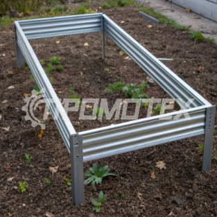 Грядки оцинкованные с перфорацией 7000х1000 мм